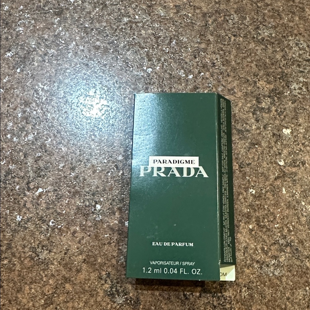 5/$25.00 Prada Paradigme Mini Sample 1.2 ml